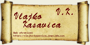 Vlajko Kasavica vizit kartica